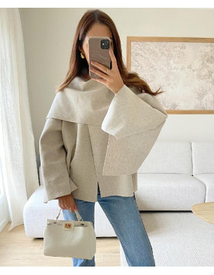 Collar cape jacket