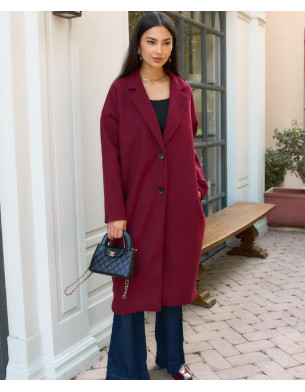 Burgundy Paris coat