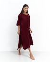 Pleated flowy Spanish dress