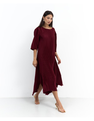 Pleated flowy Spanish dress