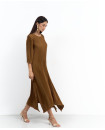 Pleated flowy Spanish dress