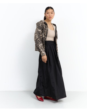 Leopard jacket and skirt set