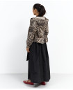 Leopard jacket and skirt set