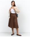 Leather A line skirt 